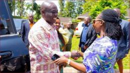 Former deputy president Rigathi Gachagua with Narc Kenya party leader Martha Karua.